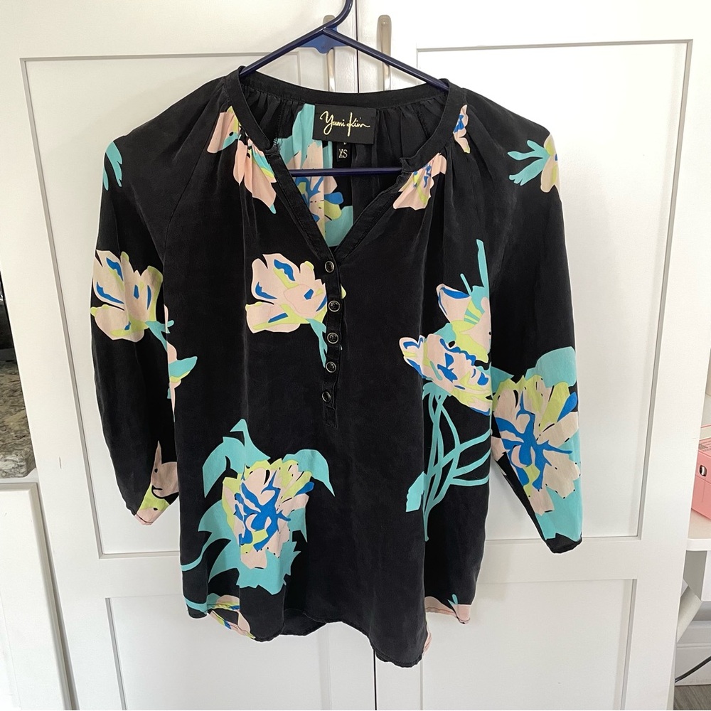 Yumi Kim Floral Silk Blouse